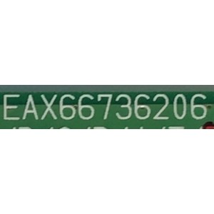 MAIN PARA SMART TV LG 4K RESOLUCION (3840 x 2160) / NUMERO DE PARTE EBT64194407 / EAX66736206 / 73EBT000-00NB / RU73B0A1C7 / MODELO OLED55C6P-U.BUSZLJR